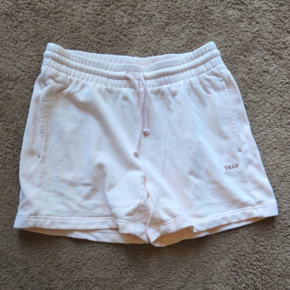 TNA Sweatfleece Terry Fleece Light Pink Athletic Shorts